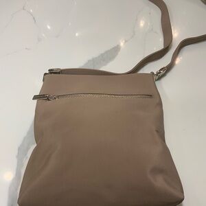 INC International Concepts Tan Crossbody Bag with Minimalist Design